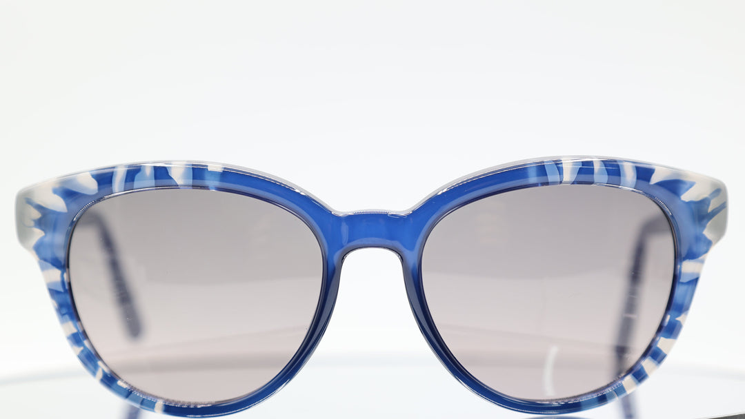 Christian Dior TieDye2 98MEU Blue Round Cateye Sunglasses