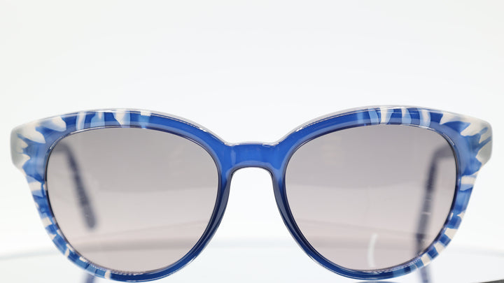 Christian Dior TieDye2 98MEU Blue Round Cateye Sunglasses