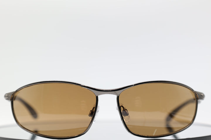 Foster Grant DG1212 Brown/Black Oval Men's Sunglasses