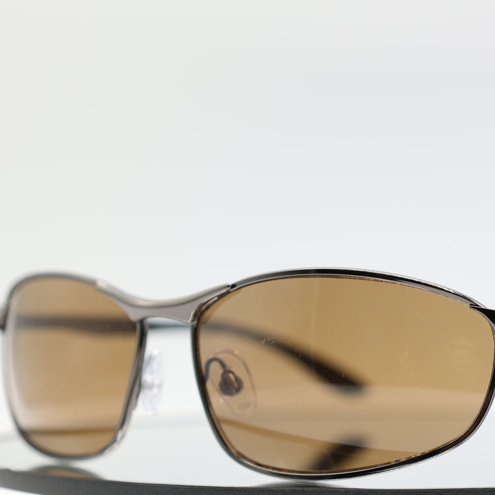 Foster Grant DG1212 Brown/Black Oval Men's Sunglasses
