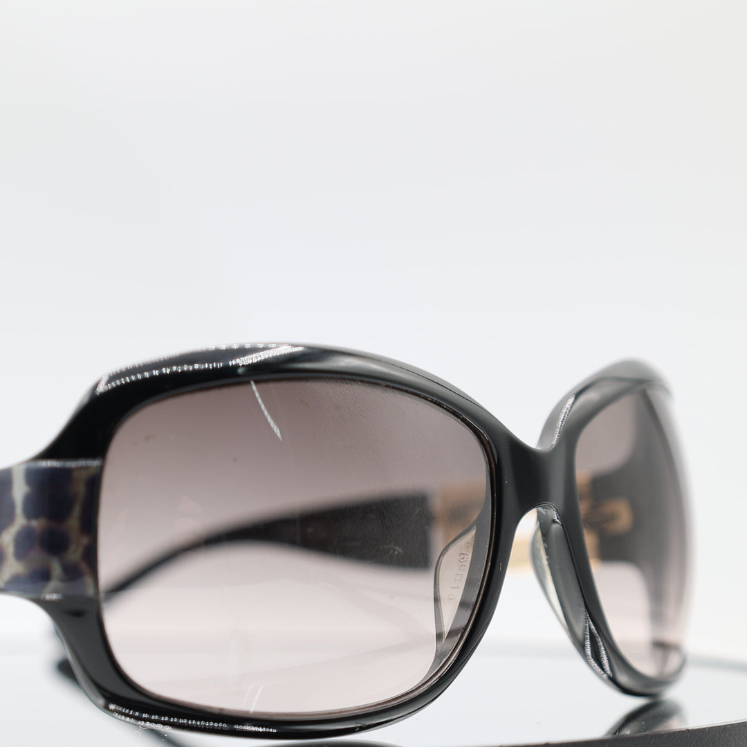 Jimmy Choo Essie/S Black Jaguar Print Women's Sunglasses