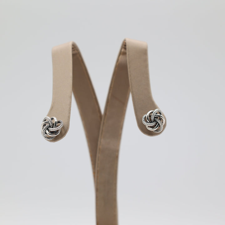 Lagos 925 Sterling Silver Love Knot Stud Earrings 10mm
