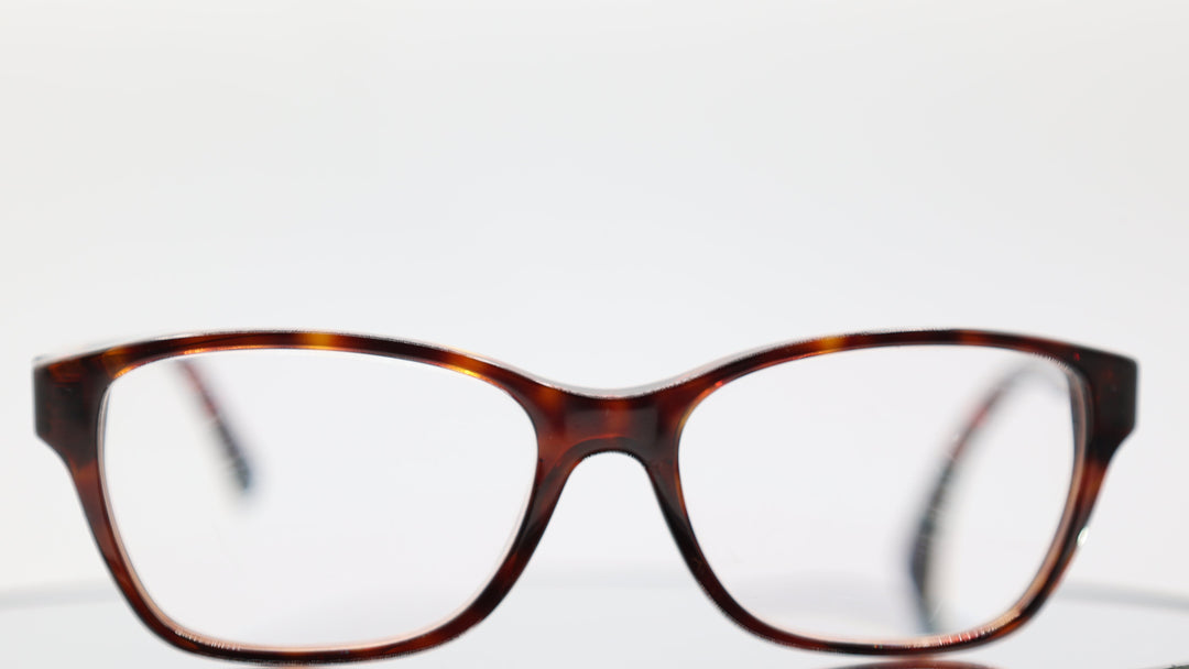 Burberry B2144 Havana Brown Rectangle Eyeglasses