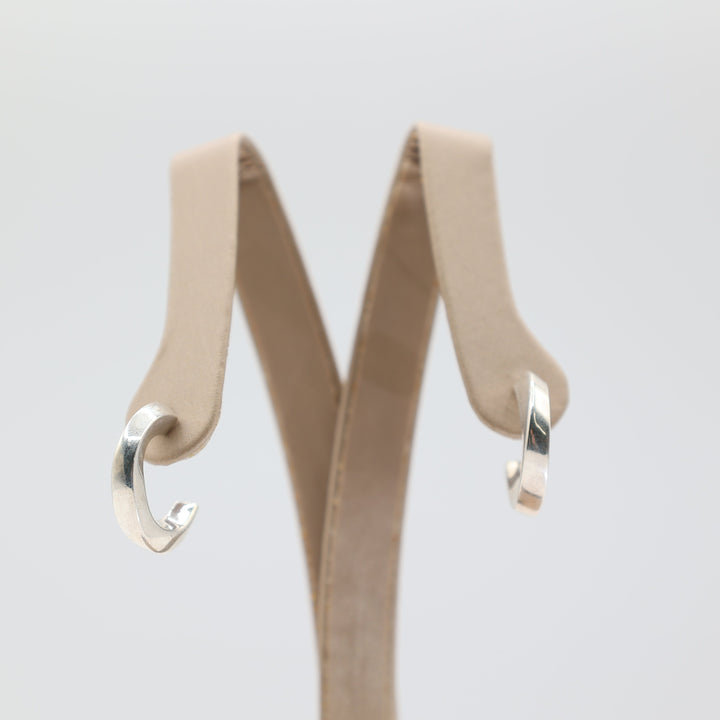 925 Sterling Silver Half Hoops