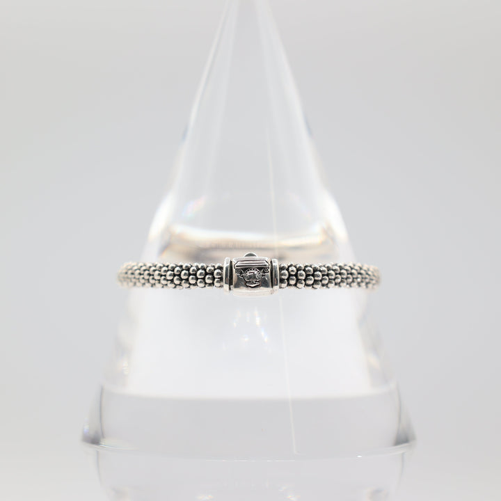 Silver X Pearl Caviar Lagos Bracelet