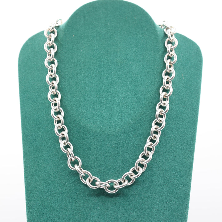Tiffany & Co. 925 Sterling Silver Heart Tag Toggle Necklace