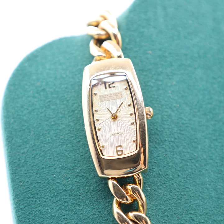Joan Rivers Classic Gold Quartz Watch Necklace