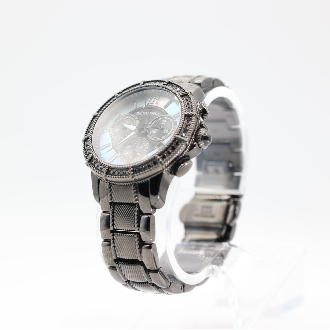 Judith Ripka Black Chronograph Watch