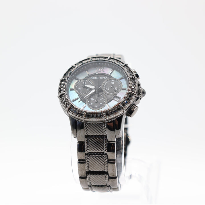 Judith Ripka Black Chronograph Watch