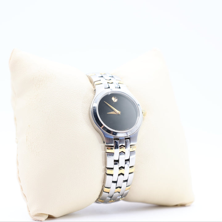 Movado Woman's Stainless Steeel Two Tone Dainty Watch