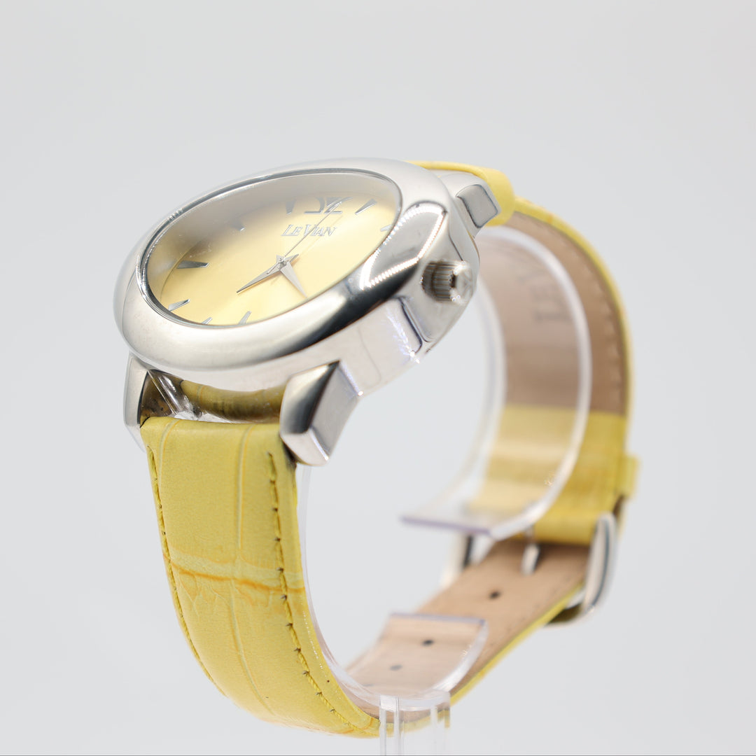 Le Vian Limited Edition Yelllow Leather Band Watch