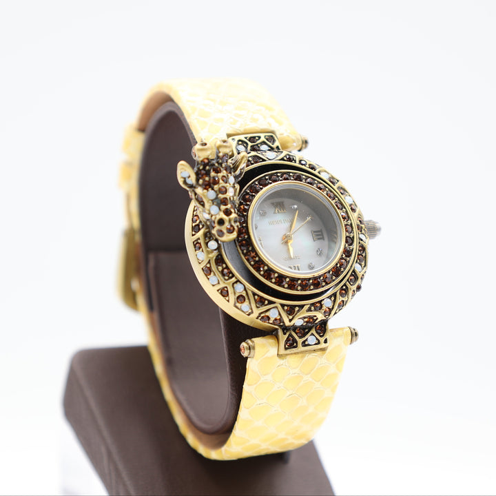 Heidi Daus Giraffe Watch with Yellow Band