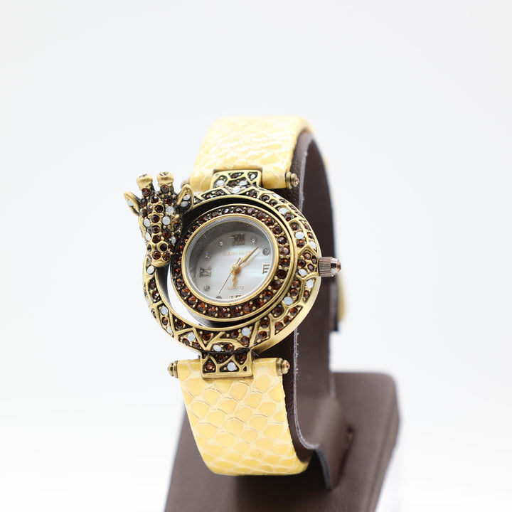 Heidi Daus Giraffe Watch with Yellow Band