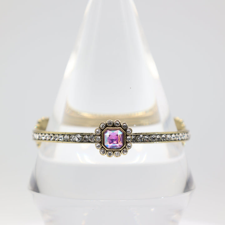 Heidi Daus 3 Irredescent Rhinestone Cuff Bracelet