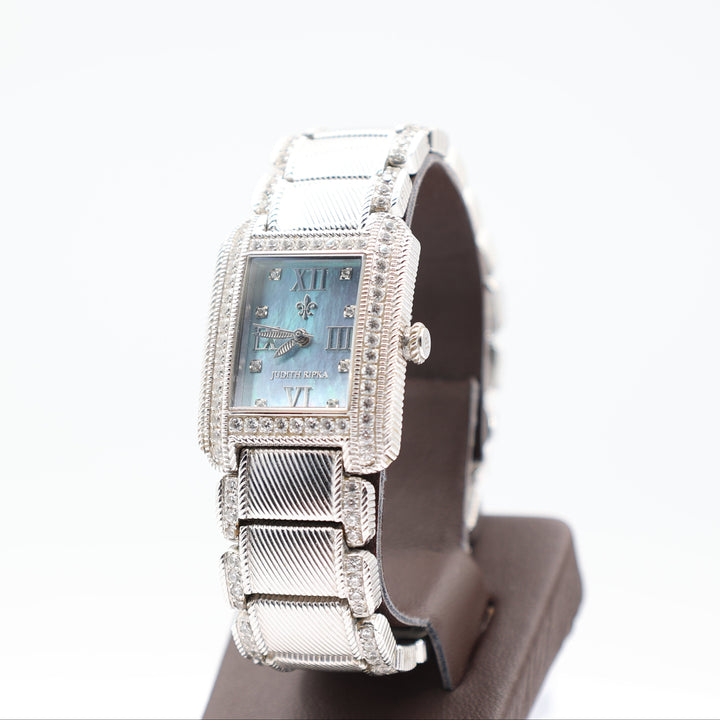 Judith Ripka Silver Tone Women's Watch W/ Cubic Zirconia