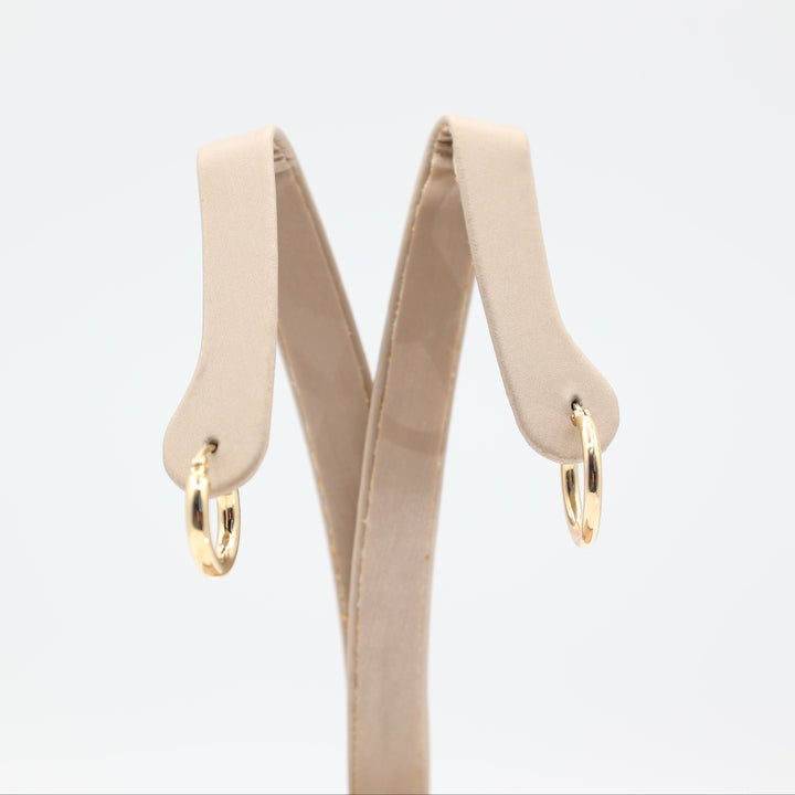 14k Yellow Gold Mini Hoop Earrings for Everyday Wear