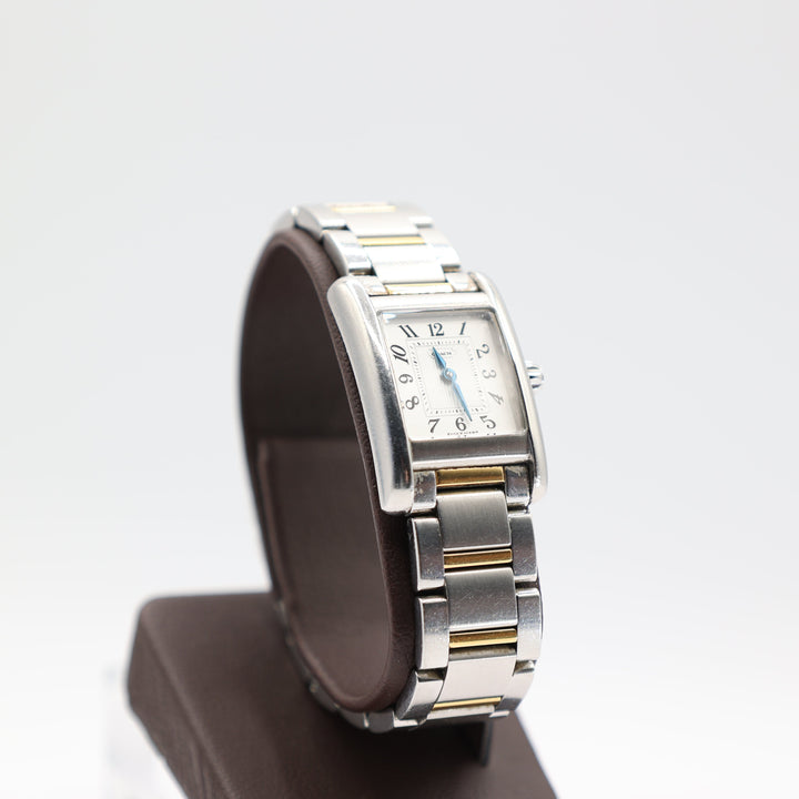 Coach Rectangle Stainless Steel And Gold Two-Tone Watch
