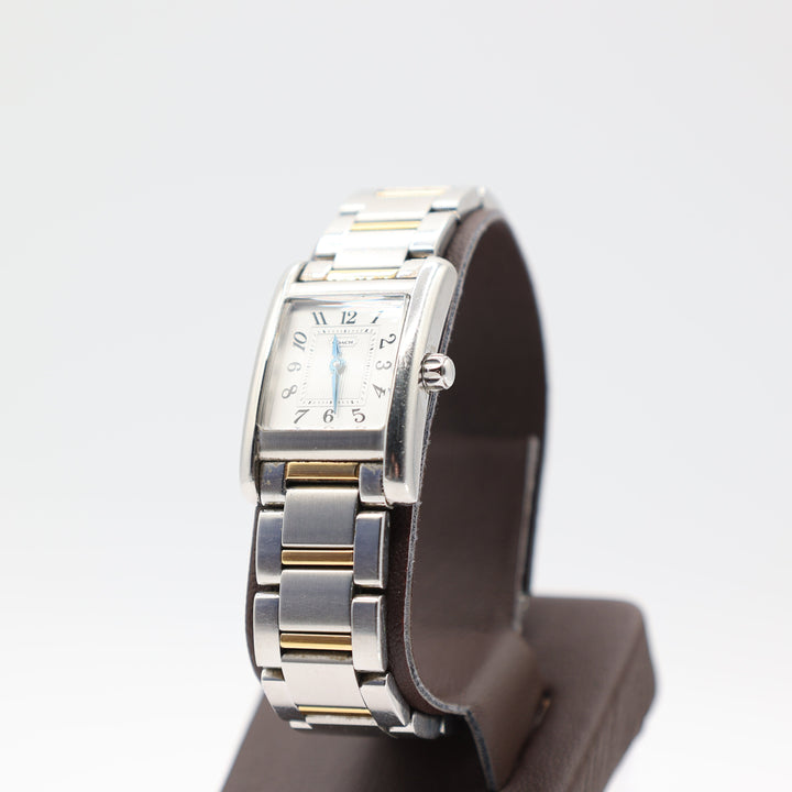 Coach Rectangle Stainless Steel And Gold Two-Tone Watch