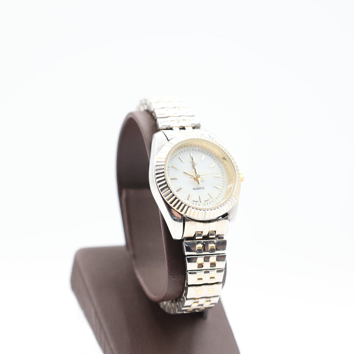 Vintage "P" Women's Gold and Silver Tone Quartz Watch Bracelet PL252571S