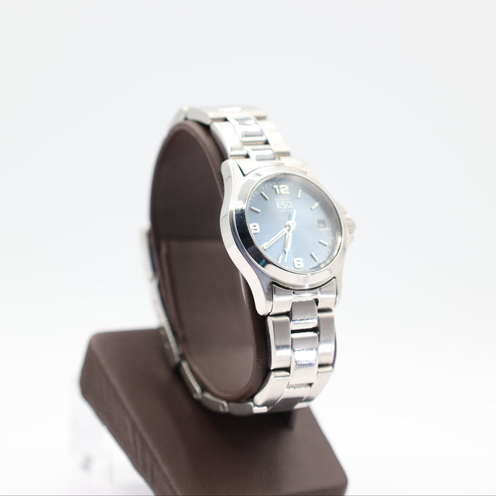 ESQ Esquire Swiss Stainless Steel Blue Dial Quartz Watch