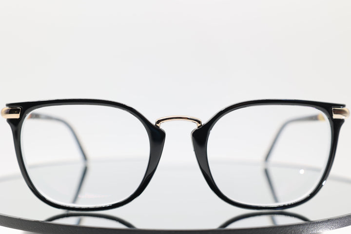 Burberry Glasses B2269 Clubmaster Style Black Frames with Plaid Design