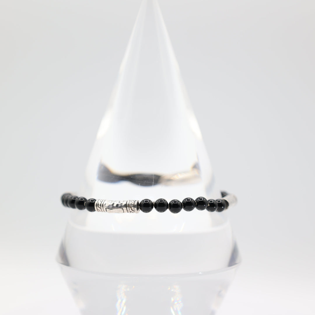 John Hardy 925 Sterling Silver and Black Onyx Bracelet