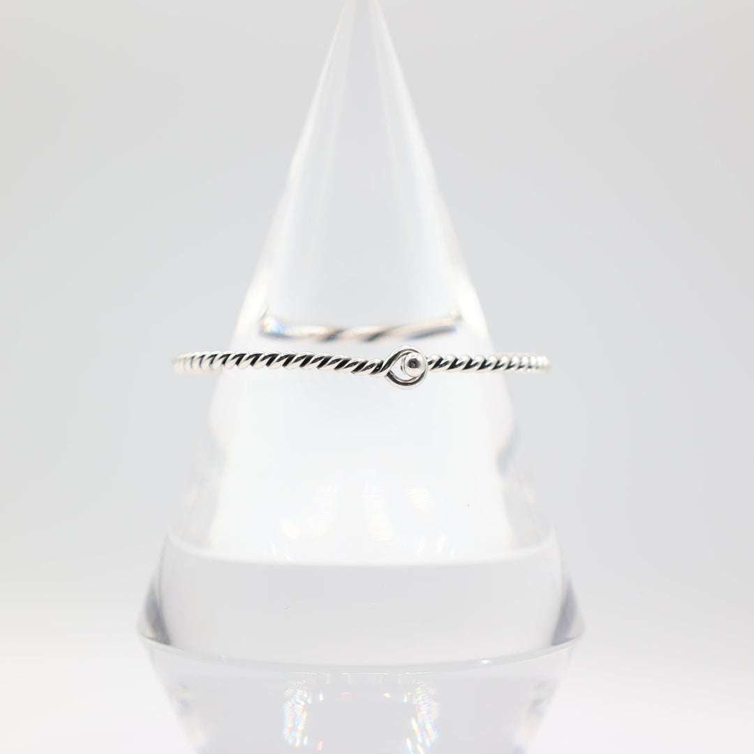 James Avery 925 Sterling Silver Twisted Wire Hook-On Bracelet