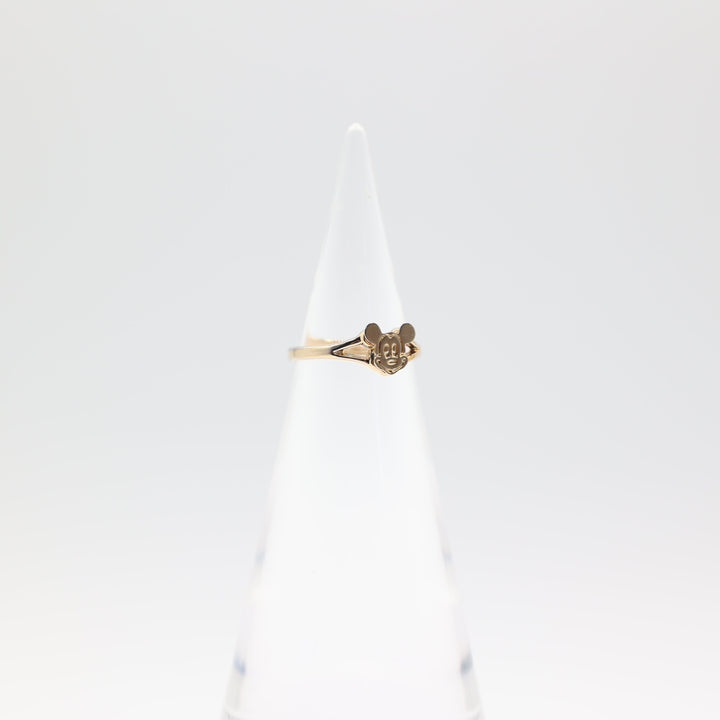 Disney Gold Tone Mickey Mouse Ring Size 6