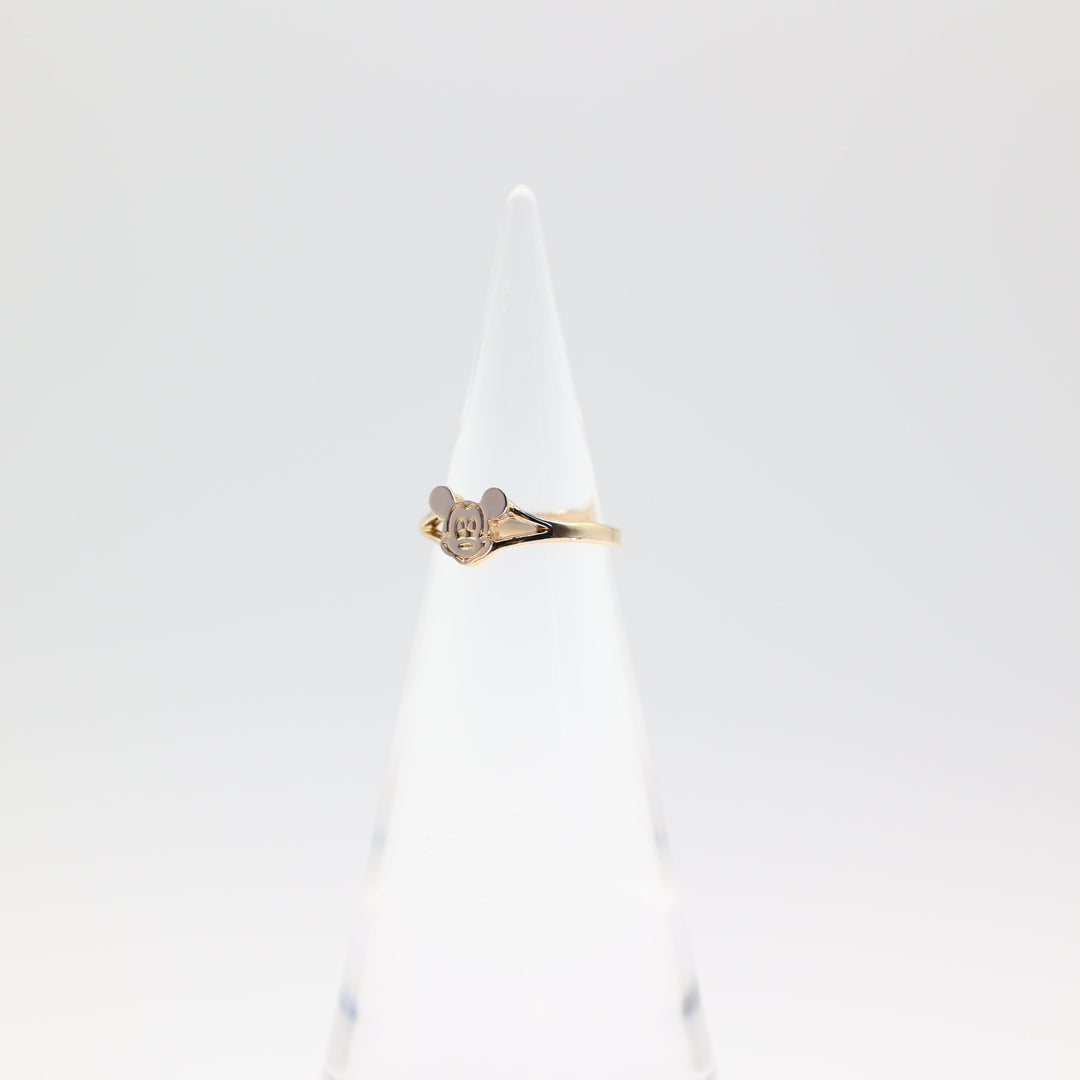 Disney Gold Tone Mickey Mouse Ring Size 6
