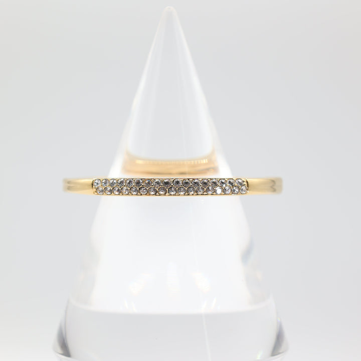 Swarovski Gold Tone Crystal Bangle Bracelet for Elegance
