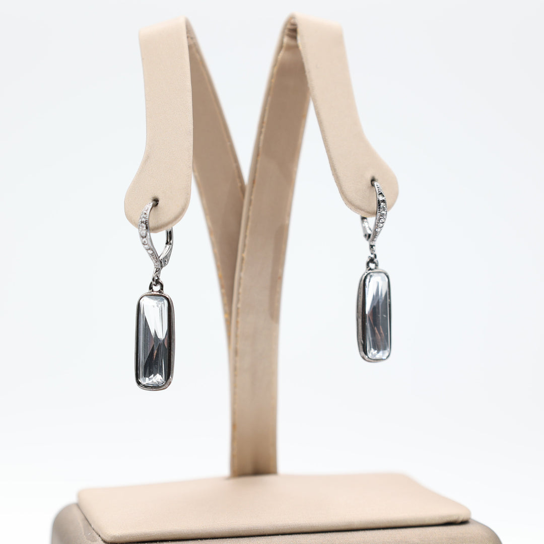 Givenchy Crystal Dangle Drop Earrings Luxury Designer Jewelry