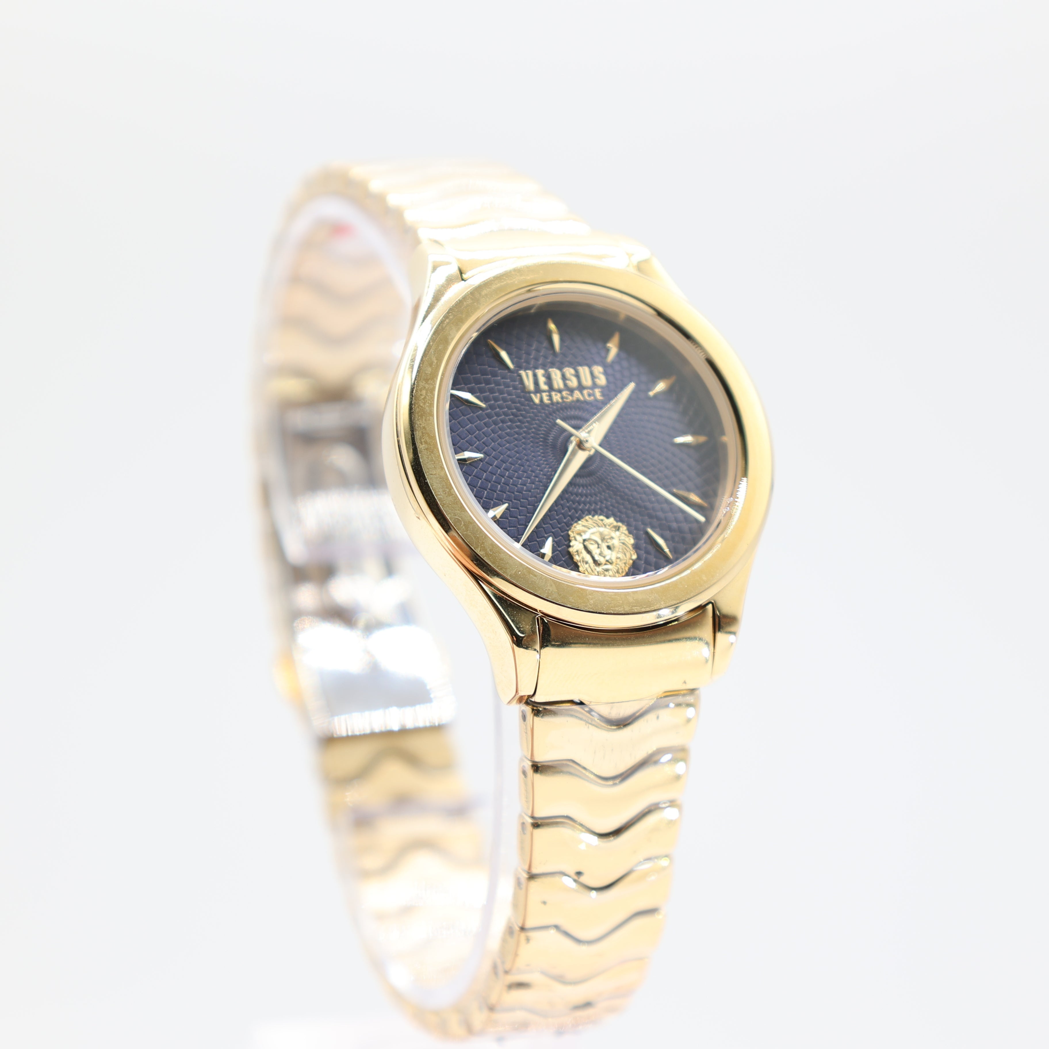 Versus Versace Navy Dial Gold Tone Watch – Annie McConnell's