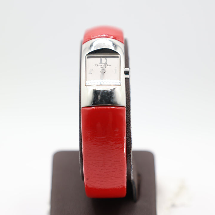 Christian Dior Stainless Steel Cuir Veritable Diorific Watch