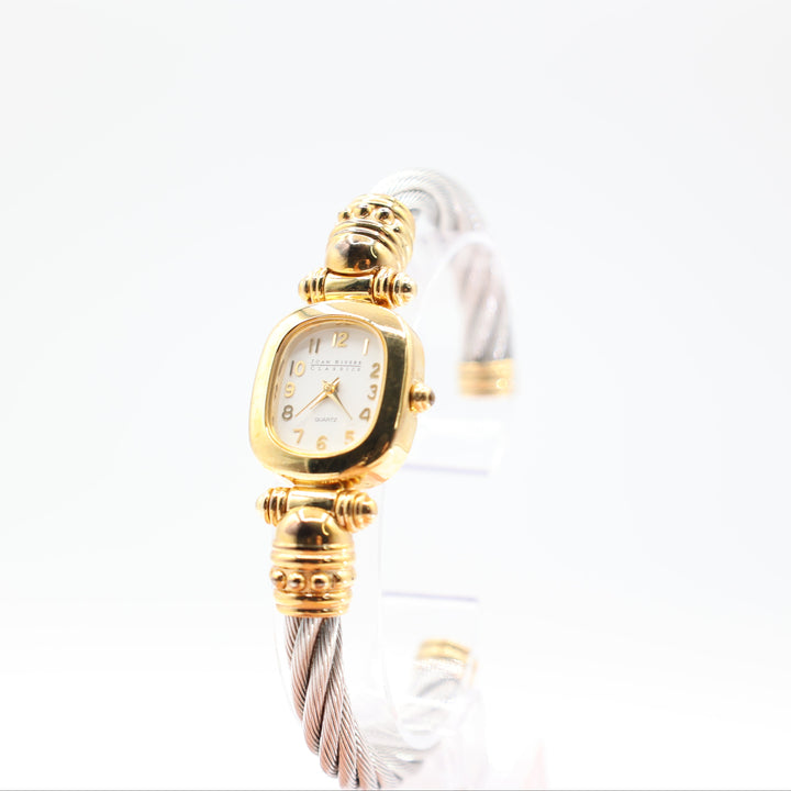 Joan Rivers Classics Quartz Bracelet Gold Silver Tone Watch