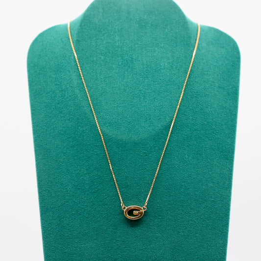 Gold Plated Givenchy ''G'' Necklace - 16 inches