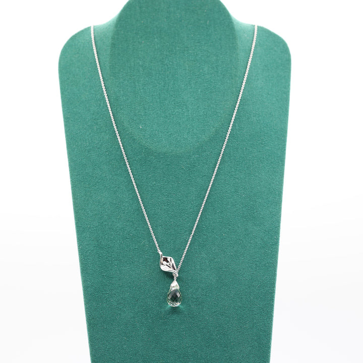 Gabriel & Co. 925 Silver Adjustable Dangle Crystal Necklace