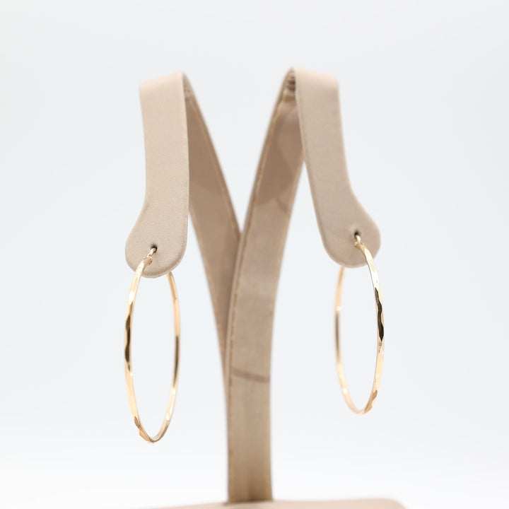 10k Yellow Gold Large Hoop Earrings for Elegant Style