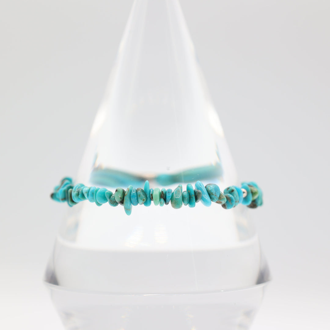 925 Sterling Silver Native Turquoise Nuggets Necklace and Bracelet Set