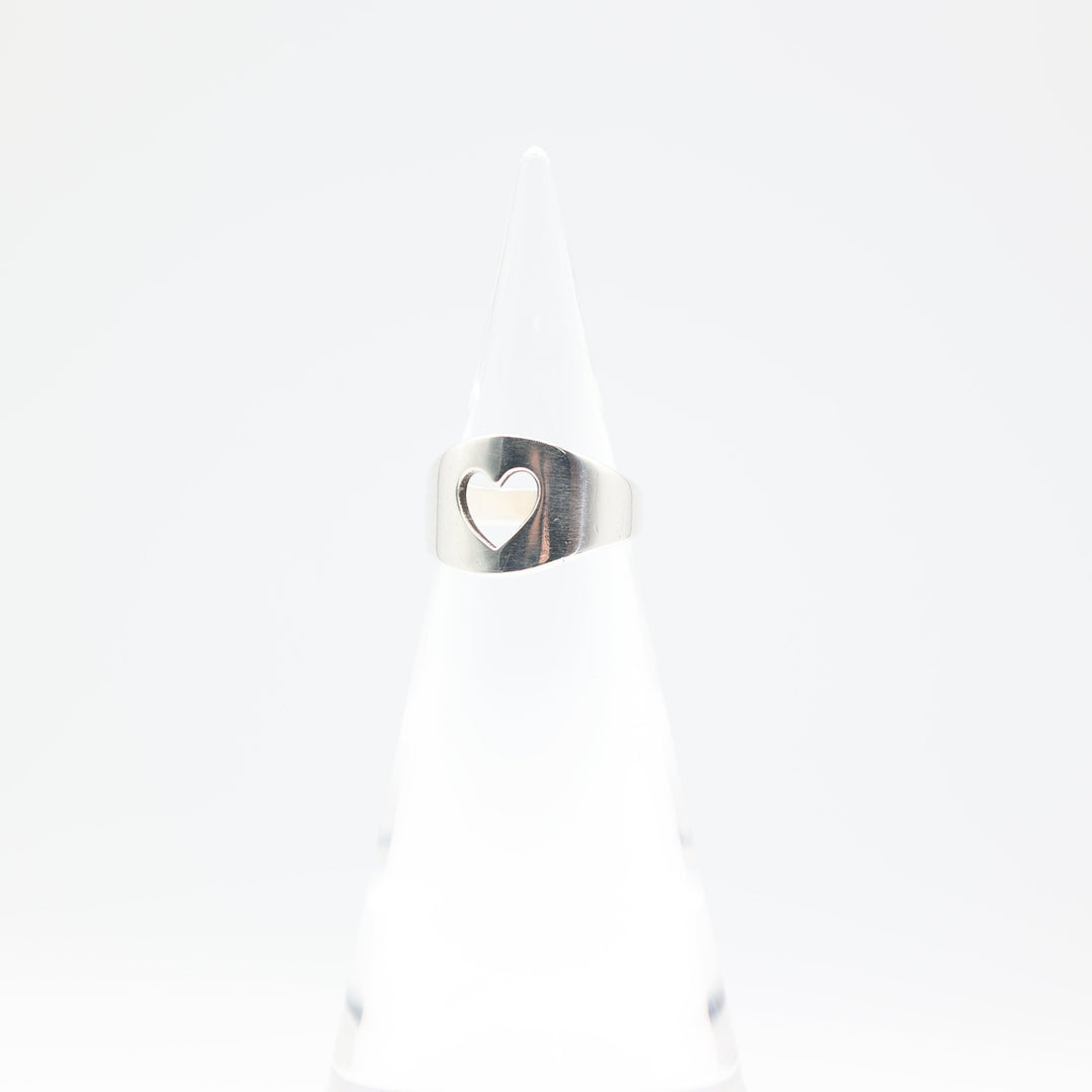 James Avery Sterling Silver Retired Open Heart Ring Size 6.5