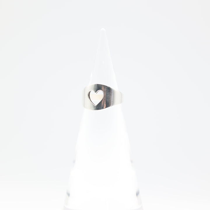 James Avery Sterling Silver Retired Open Heart Ring Size 6.5