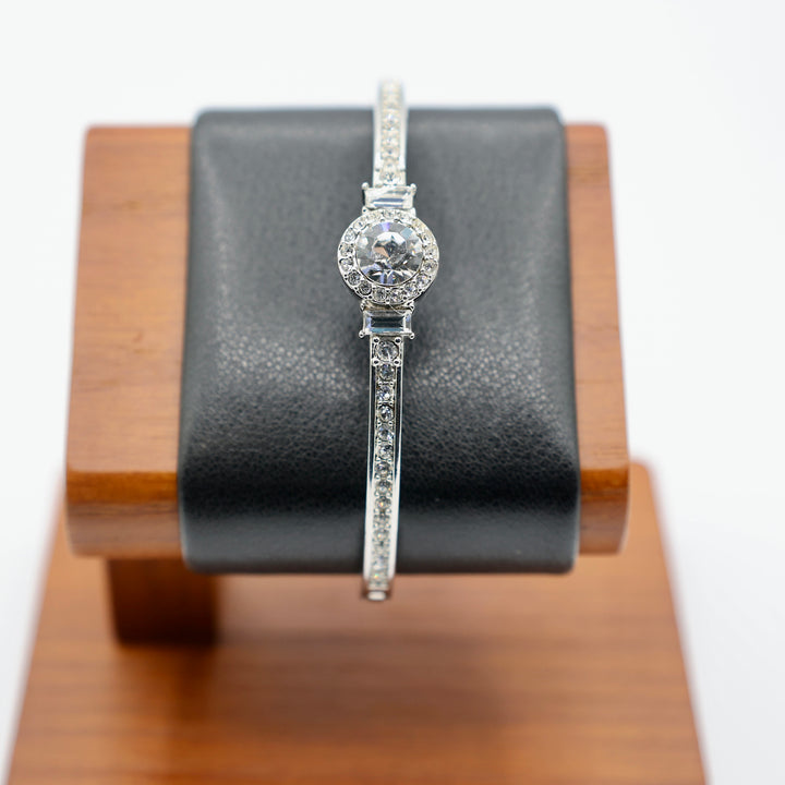 Silver Tone Givenchy Crystal Bracelet