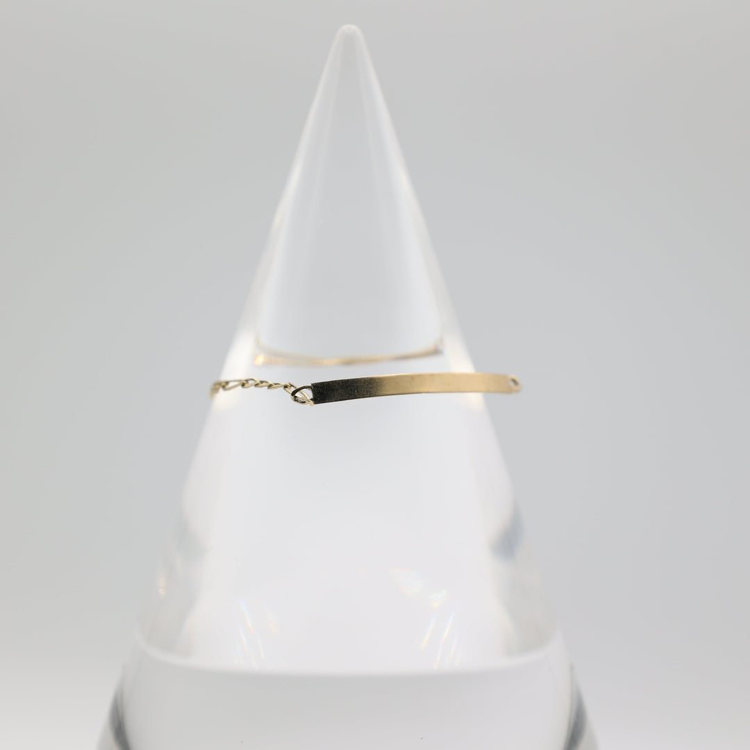 14k Yellow Gold Baby Chain Bracelet - 2g for Infants