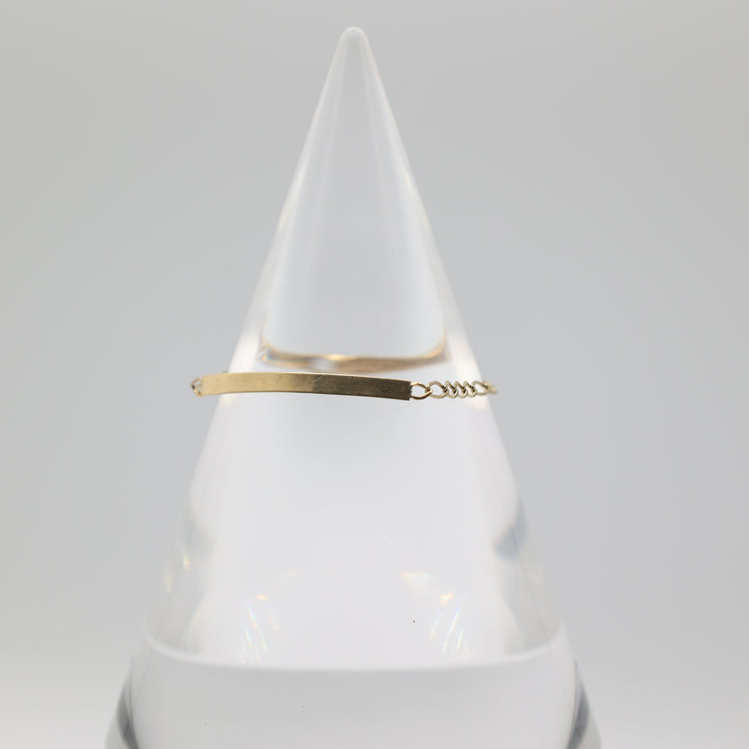 14k Yellow Gold Baby Chain Bracelet - 2g for Infants