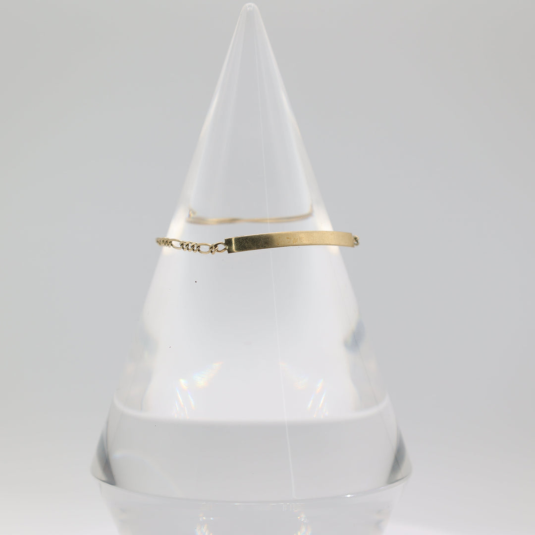 14k Yellow Gold Baby Chain Bracelet - 2.07g for Infants