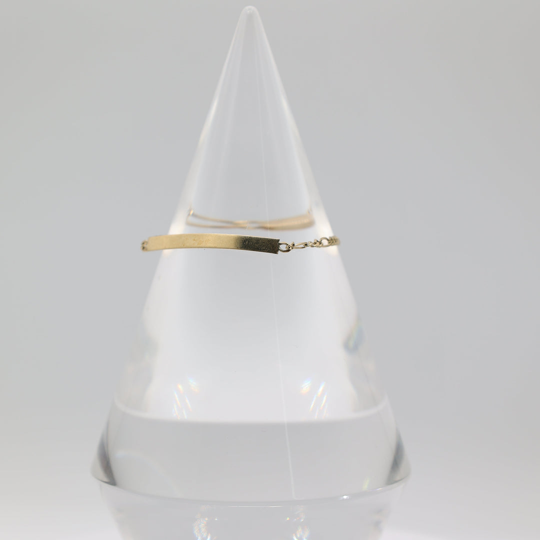 14k Yellow Gold Baby Chain Bracelet - 2.07g for Infants