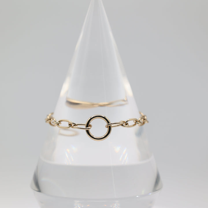 Coach Gold Tone Link Bracelet