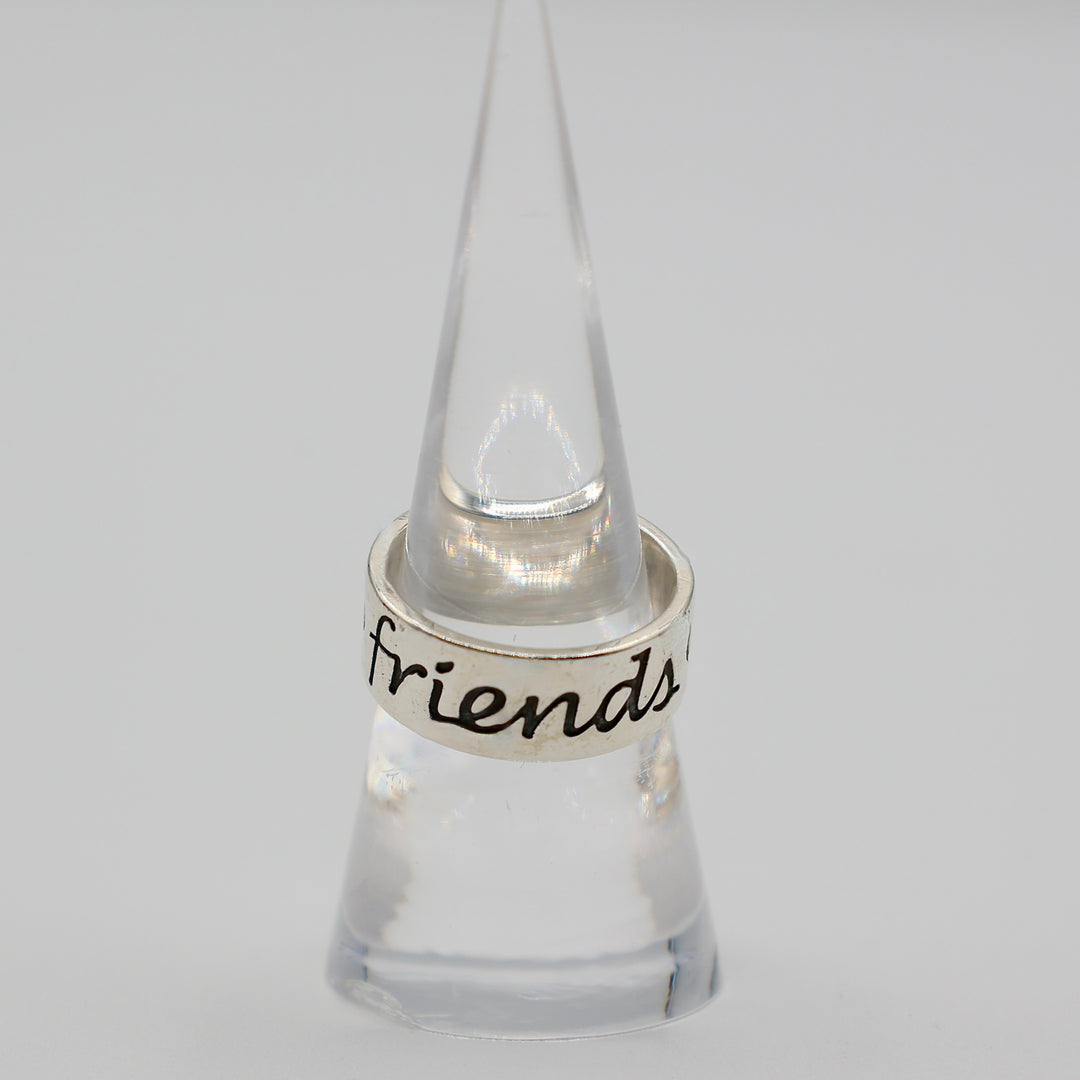 925 Sterling Silver James Avery Retired Friend Forever Ring- Size 7