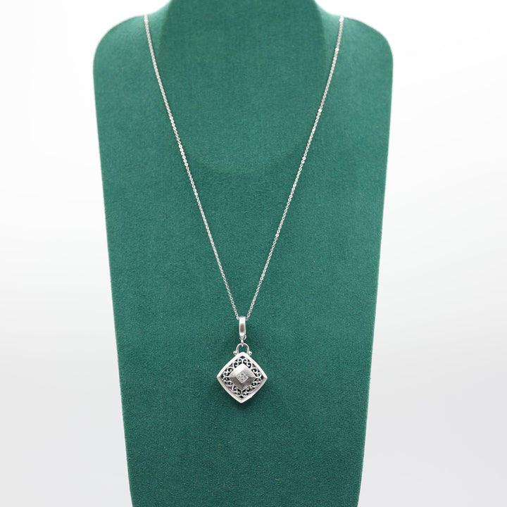 Gabriel And Co 925 Sterling Silver Diamond Necklace