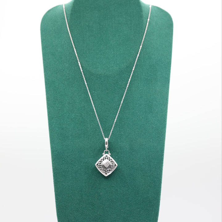 Gabriel And Co 925 Sterling Silver Diamond Necklace