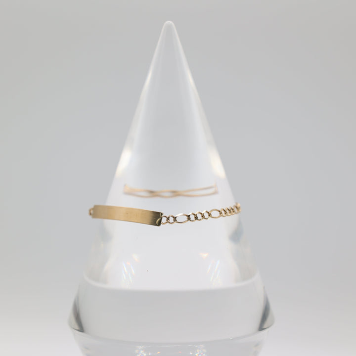 14k Yellow Gold Baby Chain Bracelet 2.88g for Infants